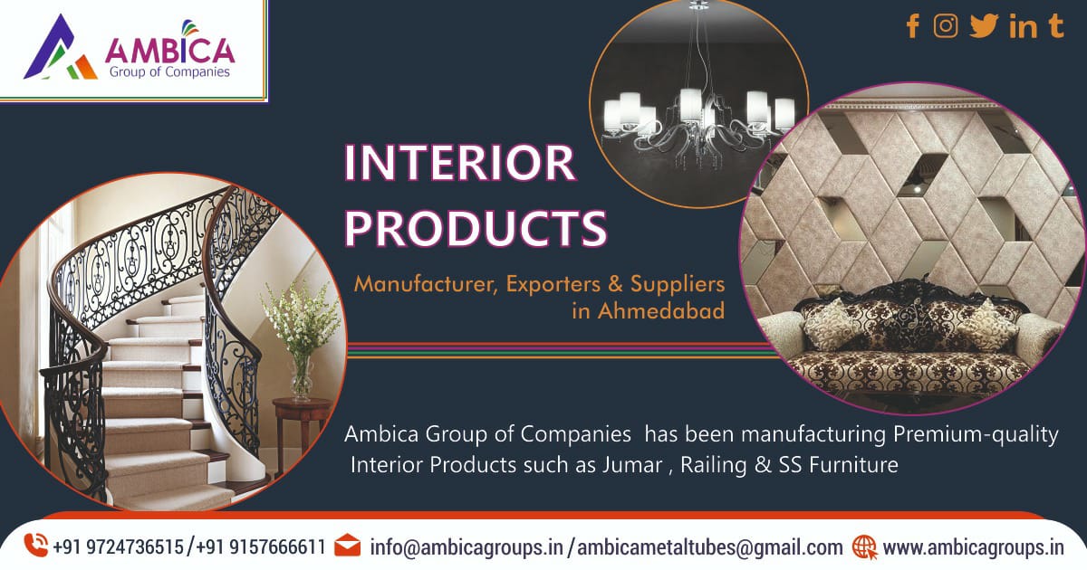 Interior Products Manufacturer, Exporters & Suppliers in Ahmedabad