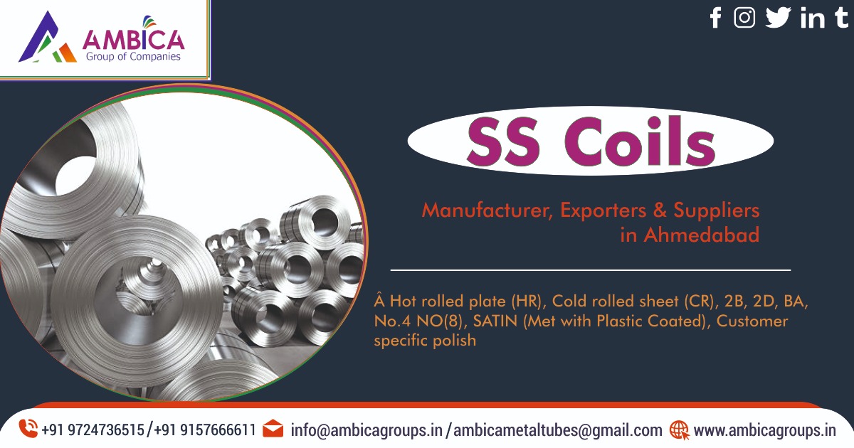 SS Coils Manufacturer, Exporters & Suppliers in Ahmedabad