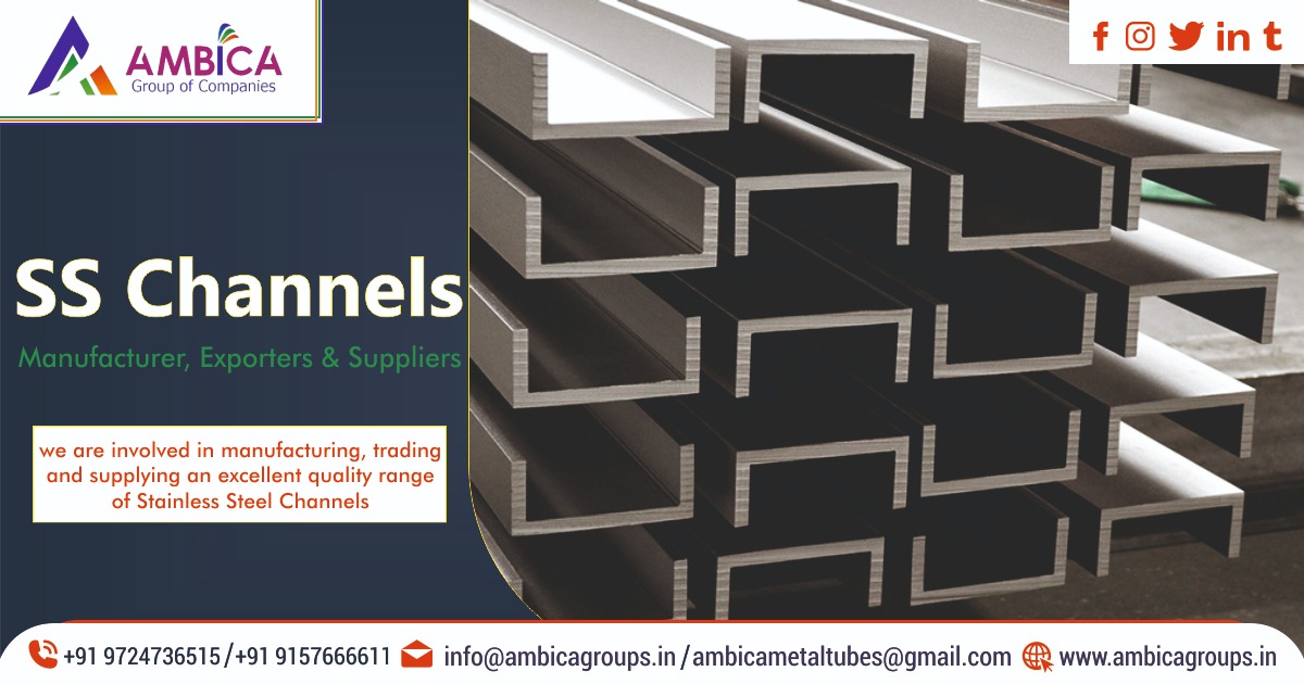 SS Channels Manufacturer, Exporters & Suppliers in Ahmedabad