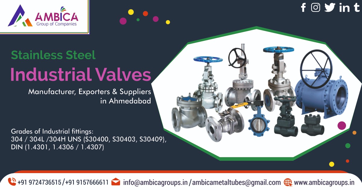 SS Industrial Valves Manufacturer & Suppliers in Ahmedabad
