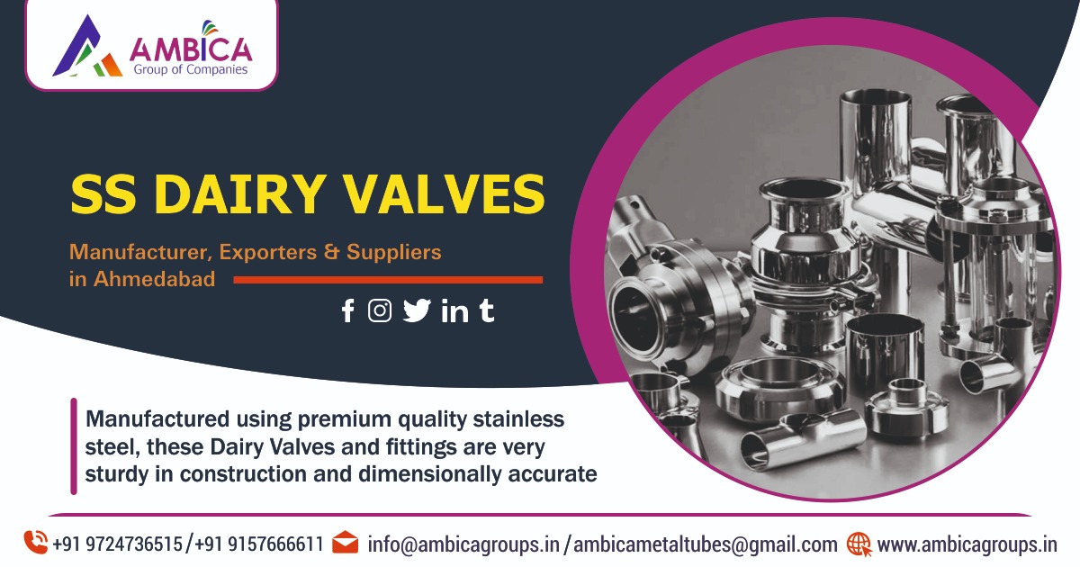 SS Dairy Valves Manufacturer and Suppliers of Ahmedabad