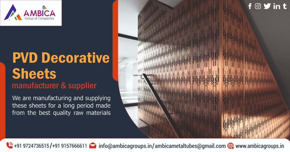 PVD Decorative Sheets Manufacturer in India