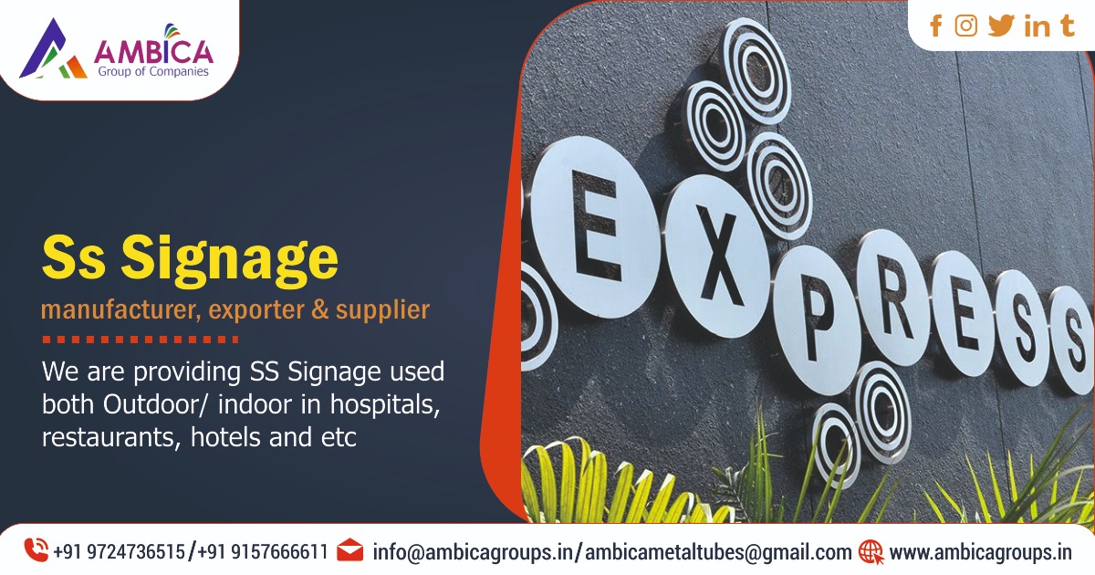 SS Signage Suppliers In Gujarat
