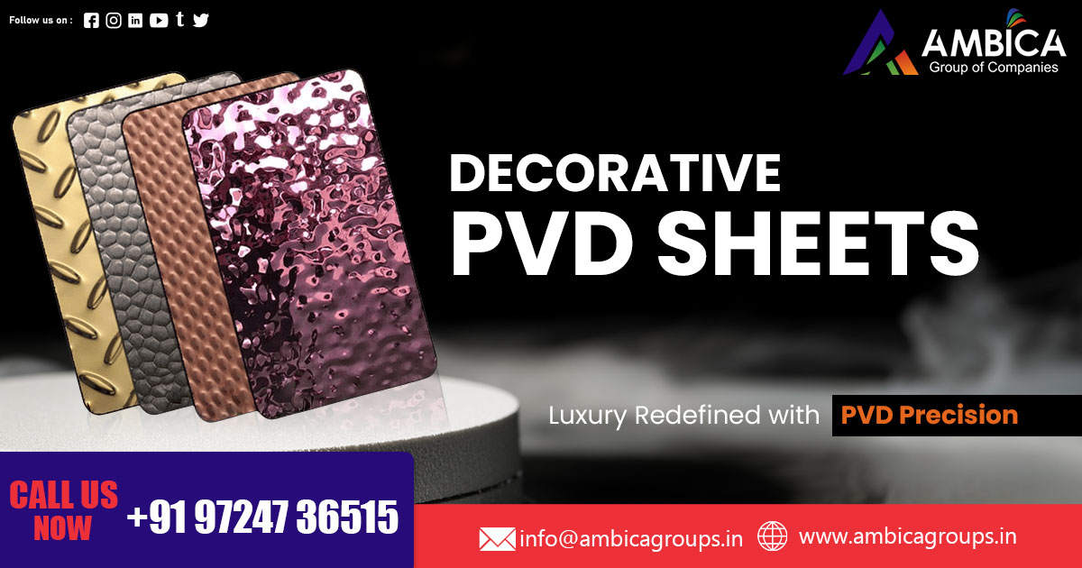 Supplier of Decorative PVD Sheets in Maharashtra