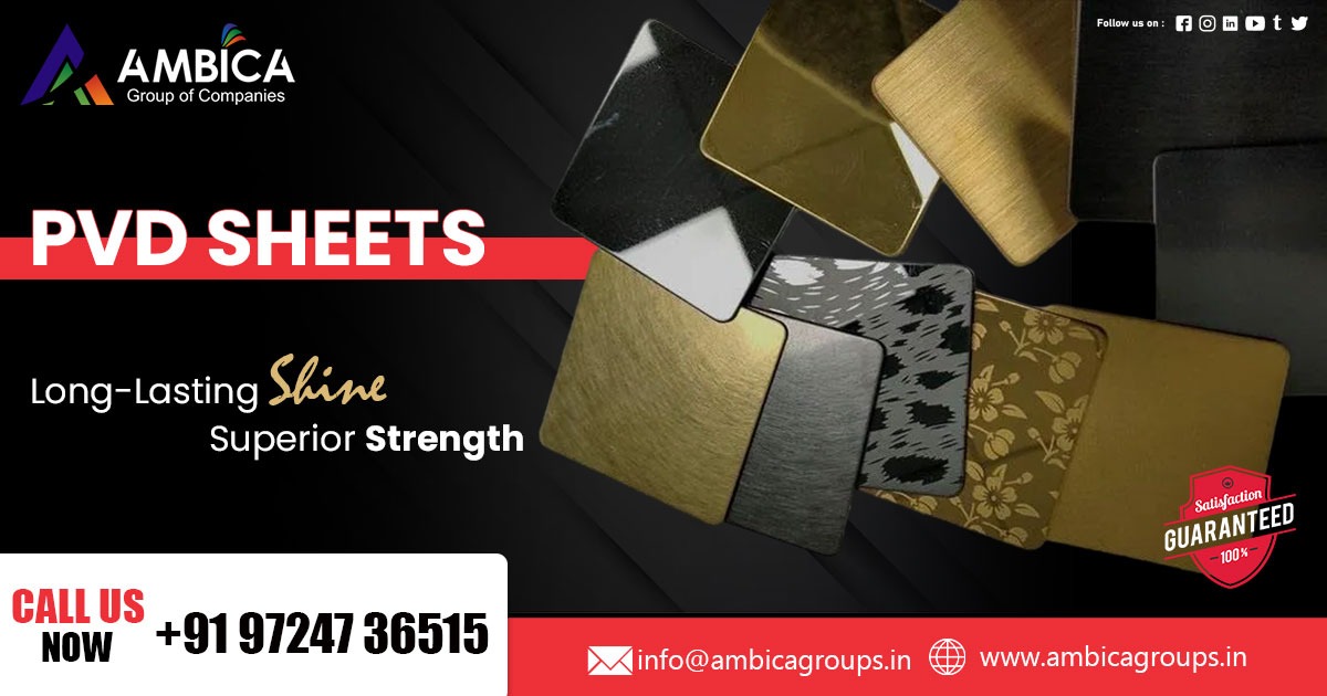 Supplier of PVD Sheets Rajasthan