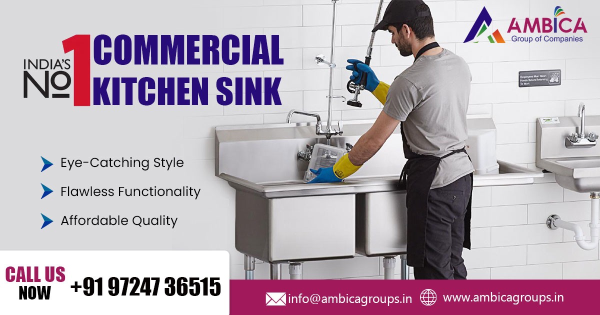 Supplier of Commercial Kitchen Sink in Uttar Pradesh