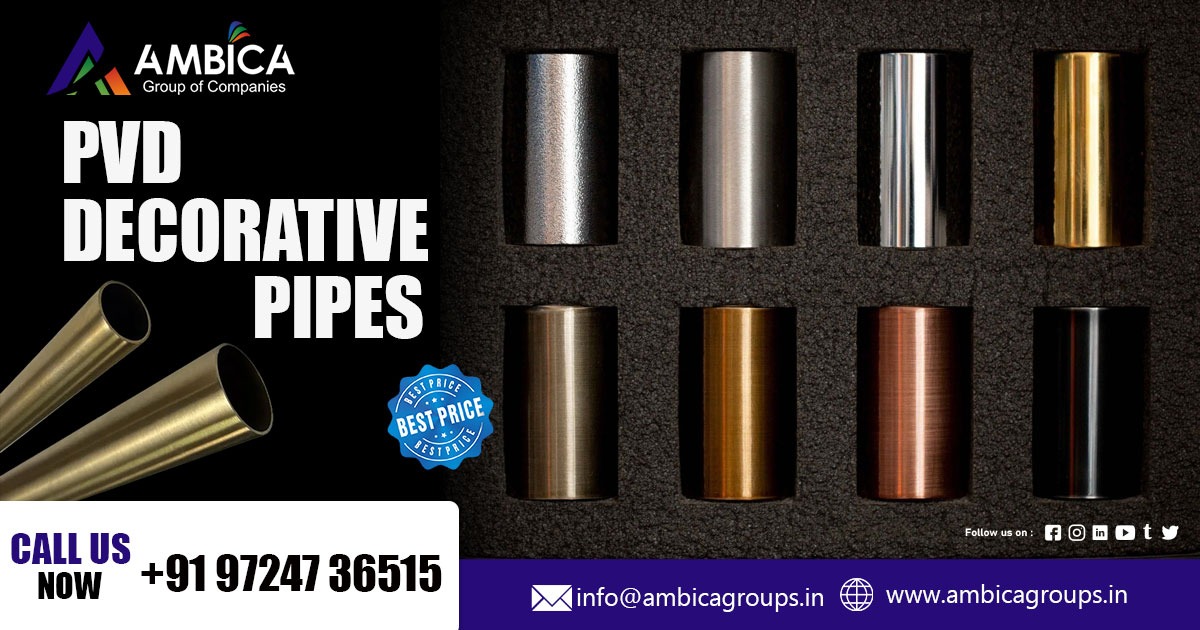 PVD Decorative Pipes Supplier in Odisha