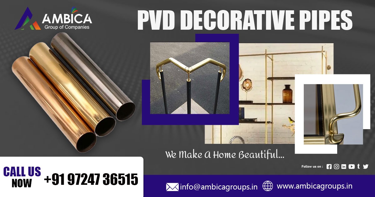 PVD Decorative Pipes Supplier in Chhattisgarh