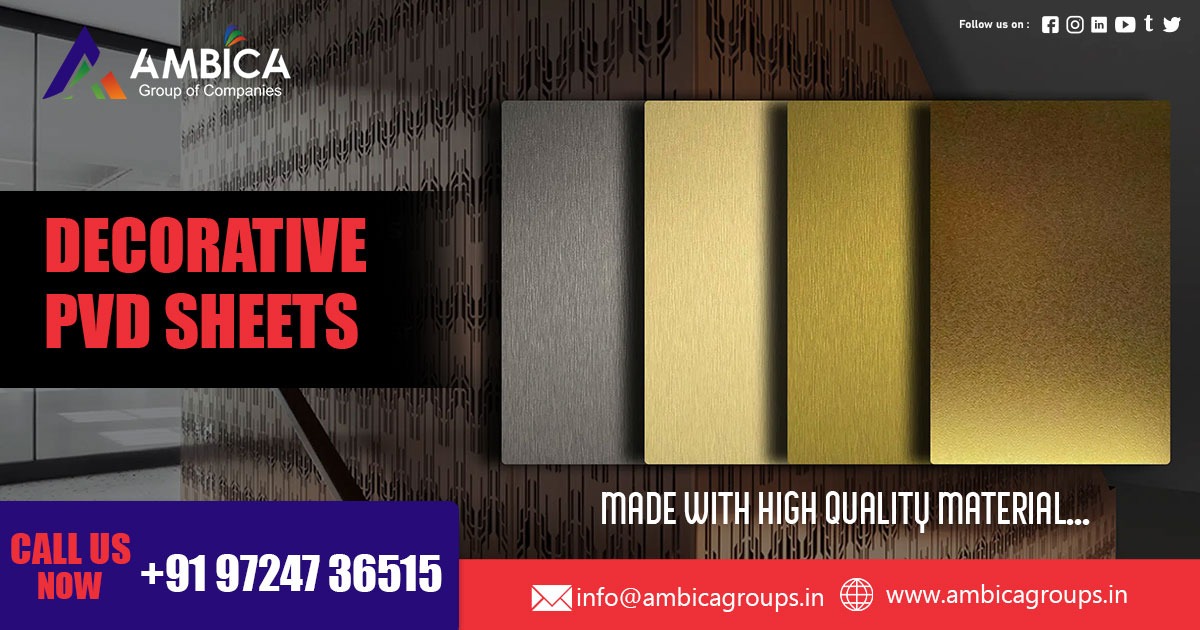 PVD Decorative Sheets in West Bengal