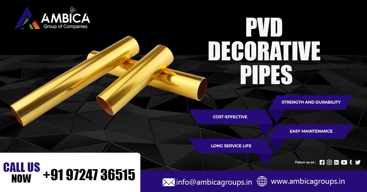 Supplier of PVD Decorative Pipe in Assam