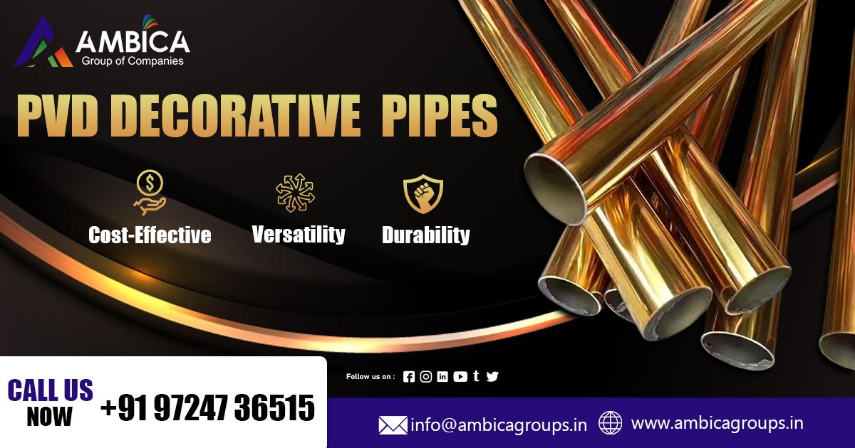 PVD Decorative Pipe Supplier in Uttar Pradesh