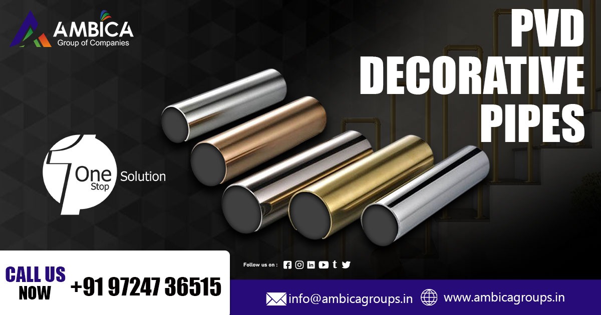 PVD Decorative Pipe Supplier in Assam